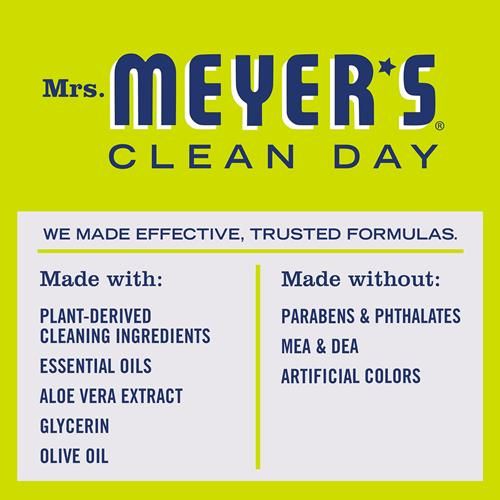 Mrs. Meyers Clean Day Hand Soap, Made With Essential Oils, Biodegradable Formula, Lemon Verbena, 12.5 Fl. Oz